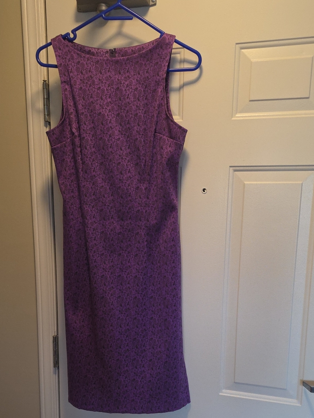 jonathan martin Purple Sleeveless Sheath Dress